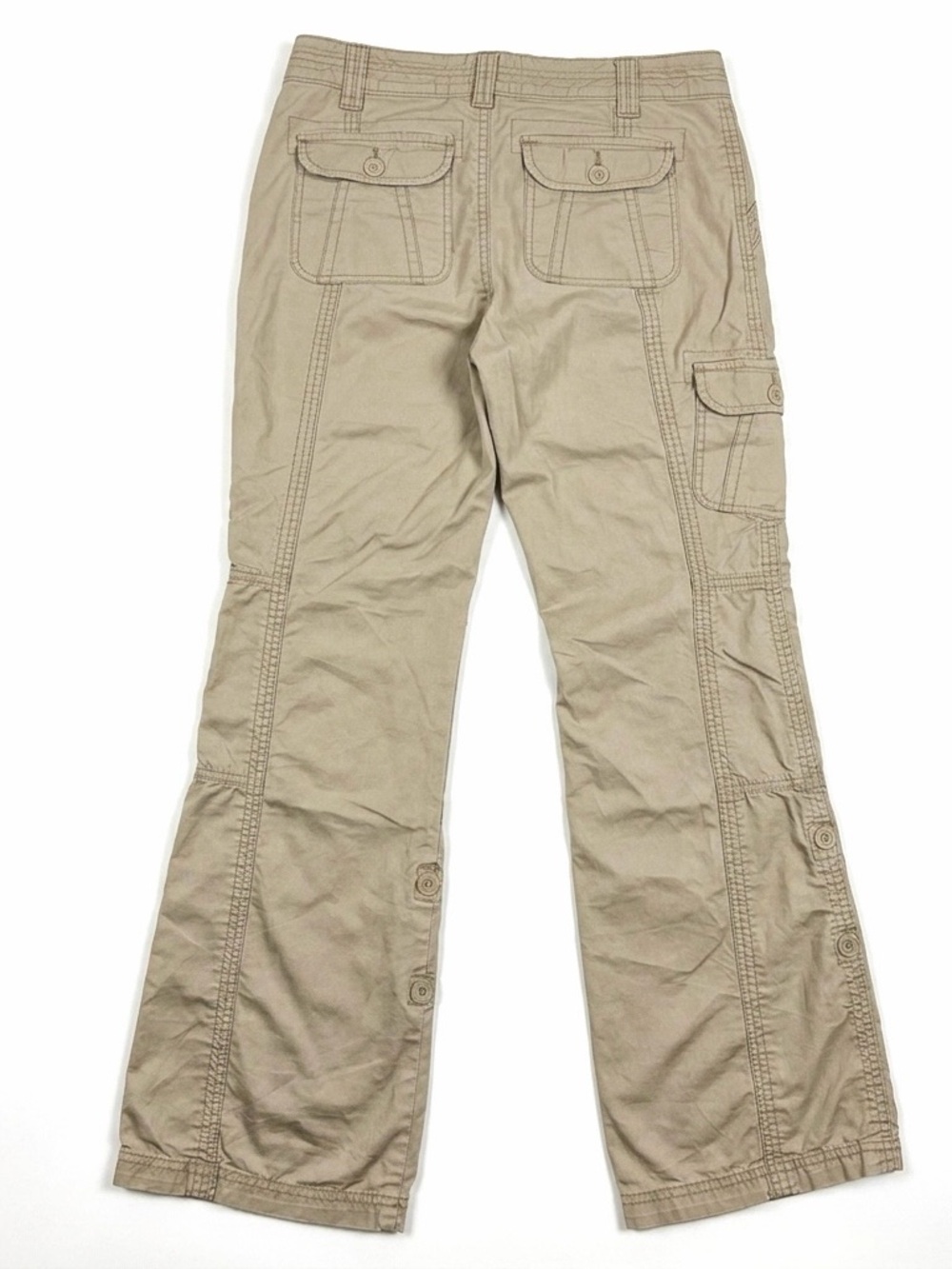 Aeropostale Y2K Convertible Cargo Hiking Pants Khaki 7/8R Gorpcore Utility - Picture 6 of 15
